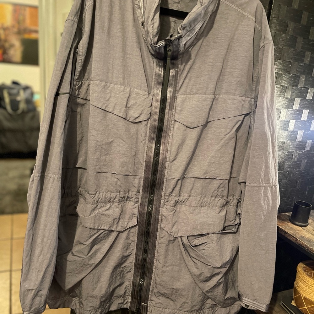 Mens - Nike Tech Pack Gore Tex rain defender Jacket with hood 4XL, Grey and Back